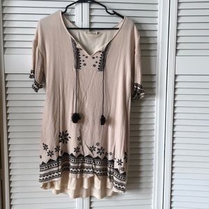 Boho shirt dress